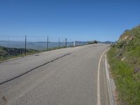 Daytime on a Low Slope Road with Asphalt Surface