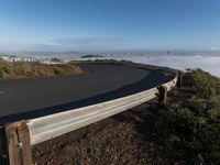 Daytime Road Curve in San Francisco