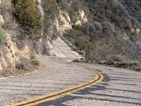 Daytime Road: Traveling Through the Majestic California Mountains