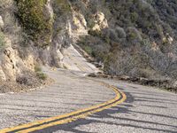 Daytime Road: Traveling Through the Majestic California Mountains