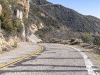 Daytime Road: Traveling Through the Majestic California Mountains