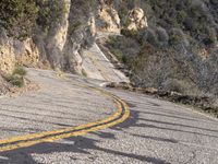 Daytime Road: Traveling Through the Majestic California Mountains