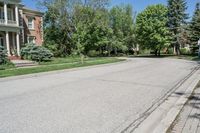 Daytime Suburban Road in Canada