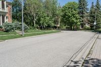 Daytime Suburban Road in Canada