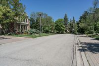 Daytime Suburban Road in Canada