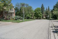 Daytime Suburban Road in Canada