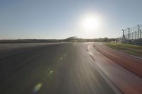 Daytime Sunshine: Clear Sky Road Landscape