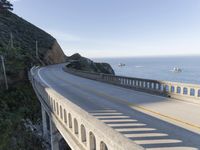 A Daytime Walkway on a Bridge with Clear Skies