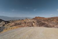 a view of the death valley from a top of the mountain in death valley national park, death valley