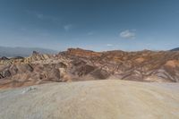 a view of the death valley from a top of the mountain in death valley national park, death valley