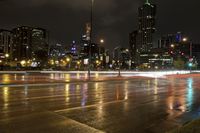 Denver, Colorado Cityscape: Reflections in the Night