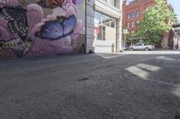 Graffiti Wall in Denver: Vibrant Pink Urban Art