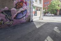 Graffiti Wall in Denver: Vibrant Pink Urban Art