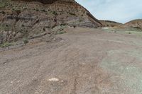 Desert Dirt Landscape: Bedrock Formation and Open Spaces