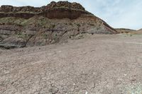 Desert Dirt Landscape: Bedrock Formation and Open Spaces