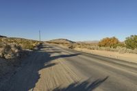 Desert Highway in Rural Landscape Nature