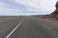 Desert Highway in Utah: Straight Down the Road