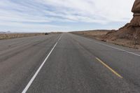 Desert Highway in Utah: Straight Down the Road