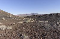 California Desert Landscape with Mountains and Open Space