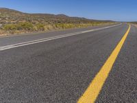 Desert Landscape in Africa: Clear Sky as Far as the Eye Can See