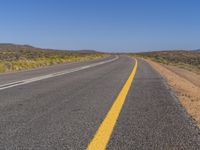 Desert Landscape in Africa: Clear Sky as Far as the Eye Can See