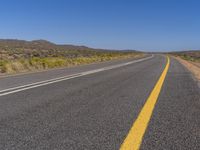 Desert Landscape in Africa: Clear Sky as Far as the Eye Can See