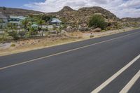 Desert Landscape: Clear Sky and Majestic Mountains