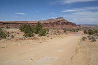 Desert Landscape in Moab: Aeolian Landforms and Red Rock