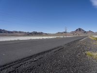 Endless Road through Utah's Desert Landscape near Salt Lake City