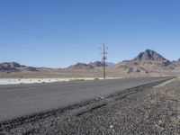 Endless Road through Utah's Desert Landscape near Salt Lake City