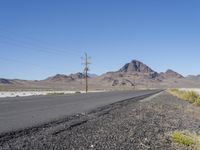 Endless Road through Utah's Desert Landscape near Salt Lake City