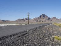 Endless Road through Utah's Desert Landscape near Salt Lake City