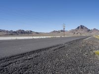 Endless Road through Utah's Desert Landscape near Salt Lake City