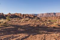 Desert Landscape: Vast Open Spaces and Clear Sky