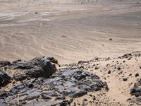 Desert Landscape: Sand, Dirt, and Rock Formations