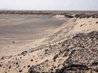 Desert Landscape: Sand, Dirt, and Rock Formations