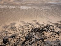 Desert Landscape: Sand, Dirt, and Rock Formations
