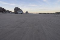 Desert Landscape with Sandy Road