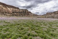 Desert Landscape in the USA: A Wilderness of Rock and Clouds