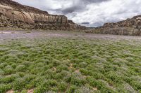 Desert Landscape in the USA: A Wilderness of Rock and Clouds