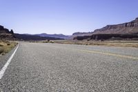 Desert Landscape in Utah: Scenic Route through the Mountains