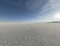 Utah Desert Landscape with Mountains and Salt Lake