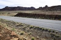 Desert Landscape in Utah: A Majestic Rock Wall