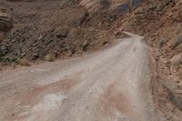 Desert Landscape in Utah, USA with Red Rocks and Sand Street