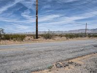 Desert Landscape with Windmills in Mojave, California