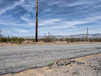 Desert Landscape with Windmills in Mojave, California