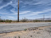 Desert Landscape with Windmills in Mojave, California