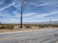 Desert Landscape with Windmills in Mojave, California