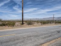 Desert Landscape with Windmills in Mojave, California