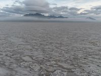 Desert Mountains: Open Space under Cloudy Skies